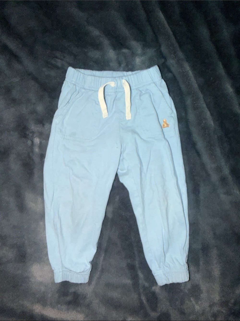GAP Light Blue Jogger Sweatpants with White Drawstring